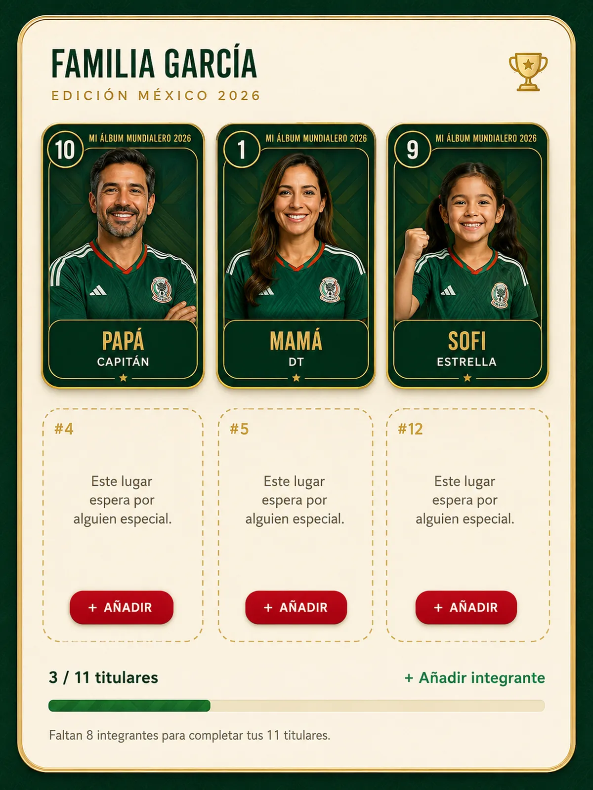 Álbum digital de la familia García — México 2026