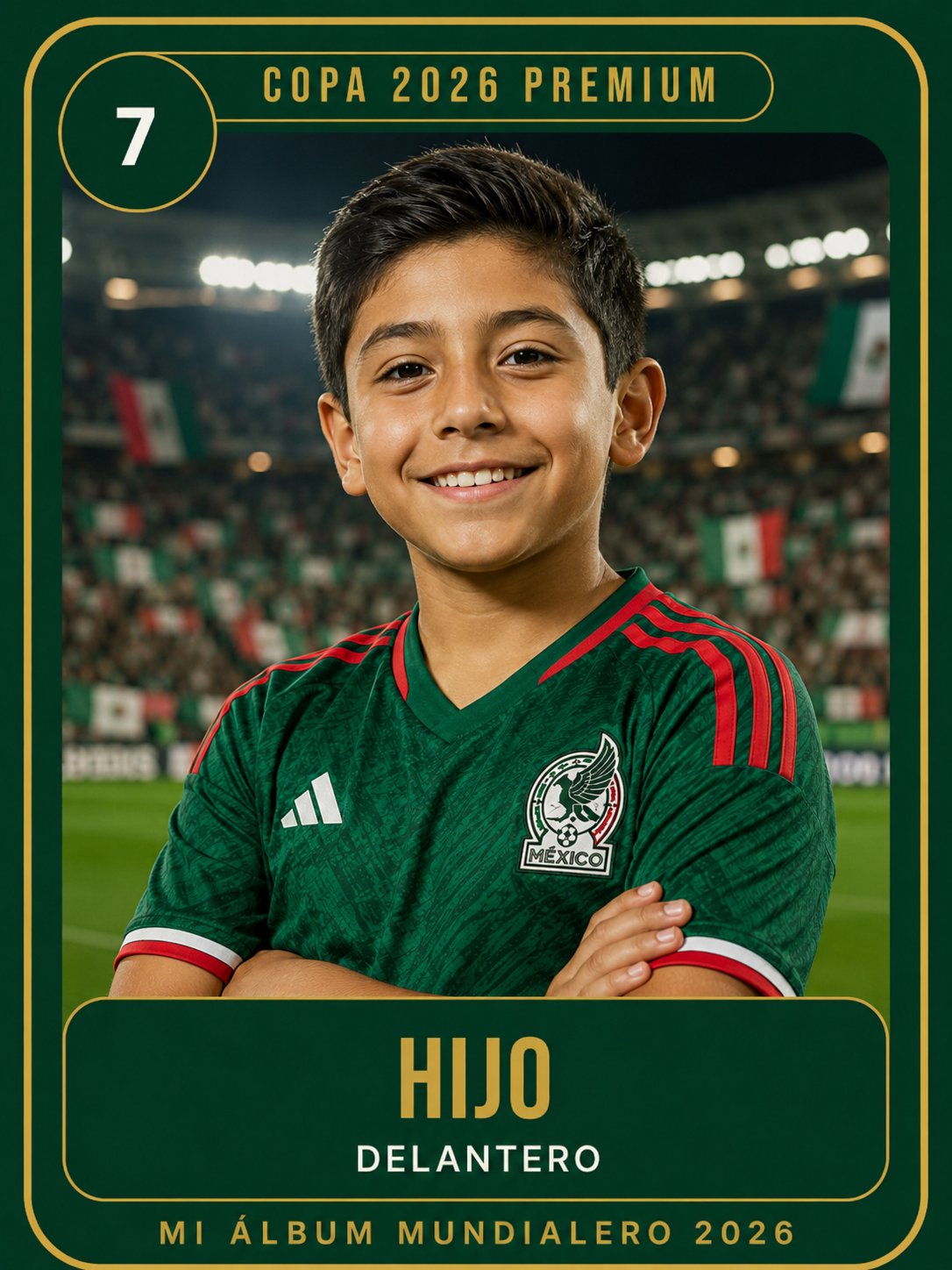 Figurita de Hijo Delantero del álbum mundialero 2026