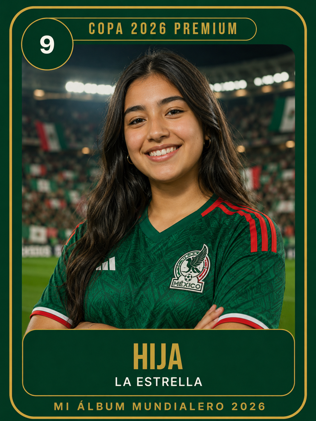 Figurita de Hija La Estrella del álbum mundialero 2026
